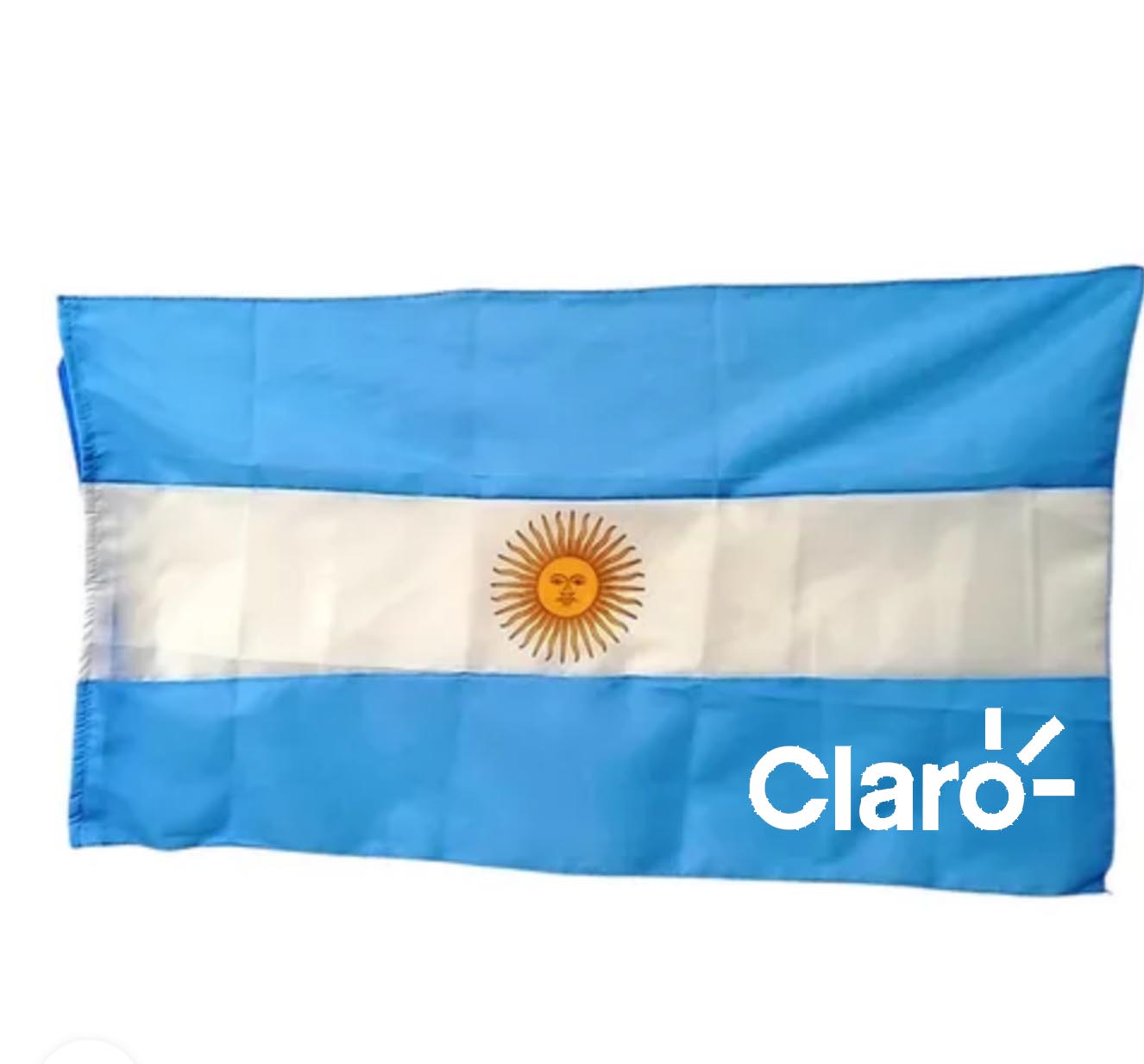 Bandera Argentina con logo