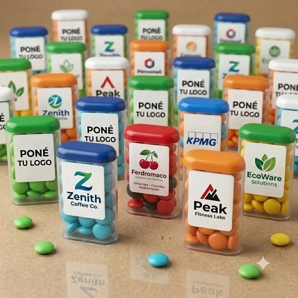 Pastilleros Tic Tac personalizados con logo